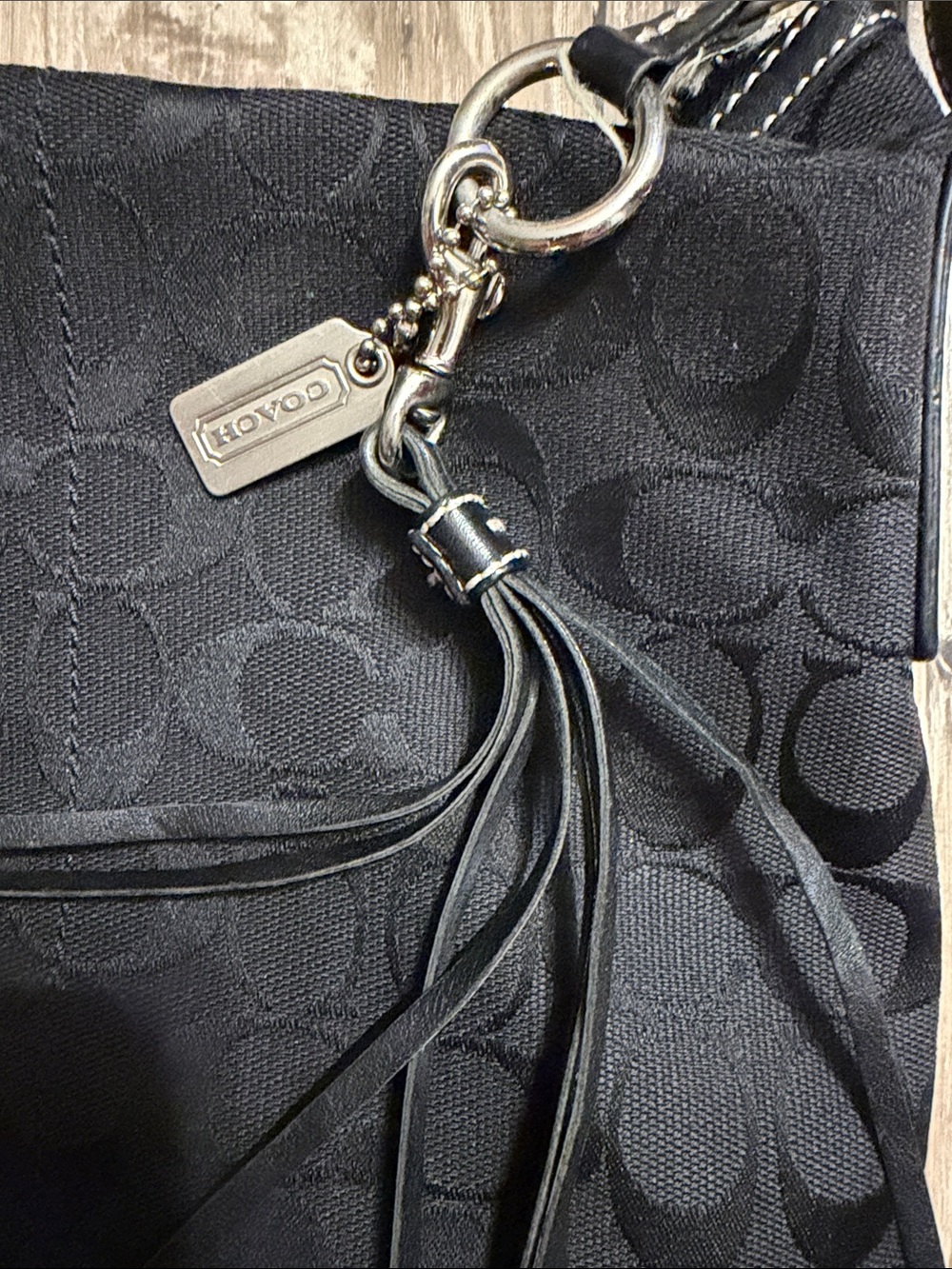 Black Coach Crossbody Women's Shoulder Bag - Picture 6 of 8